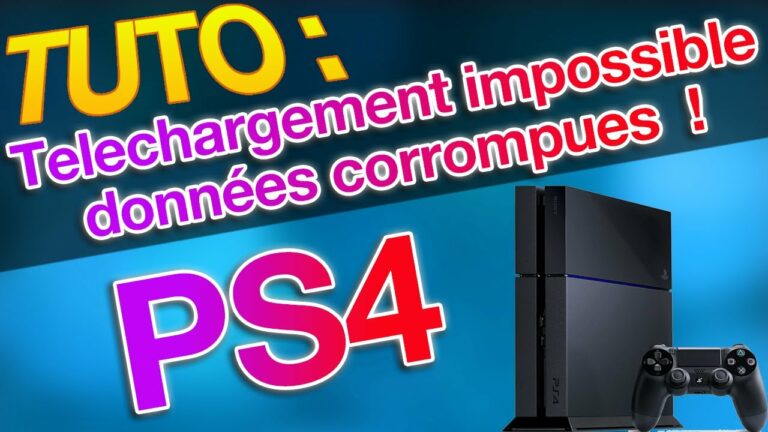 tuto ps4 donnees corrompus