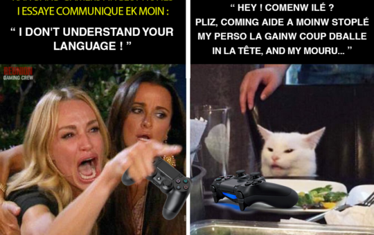 Special dédicace band gameurs 974 i comprend pas l'anglais mais i débrouille comme i gain dans un partie jeu vidéo en ligne. #MaPasTropSuivLécoleMaisPasGrave #MiPratiqueAisémentLeDoubleLanguage #CpasMoinCBandAnglaisIsuivPas