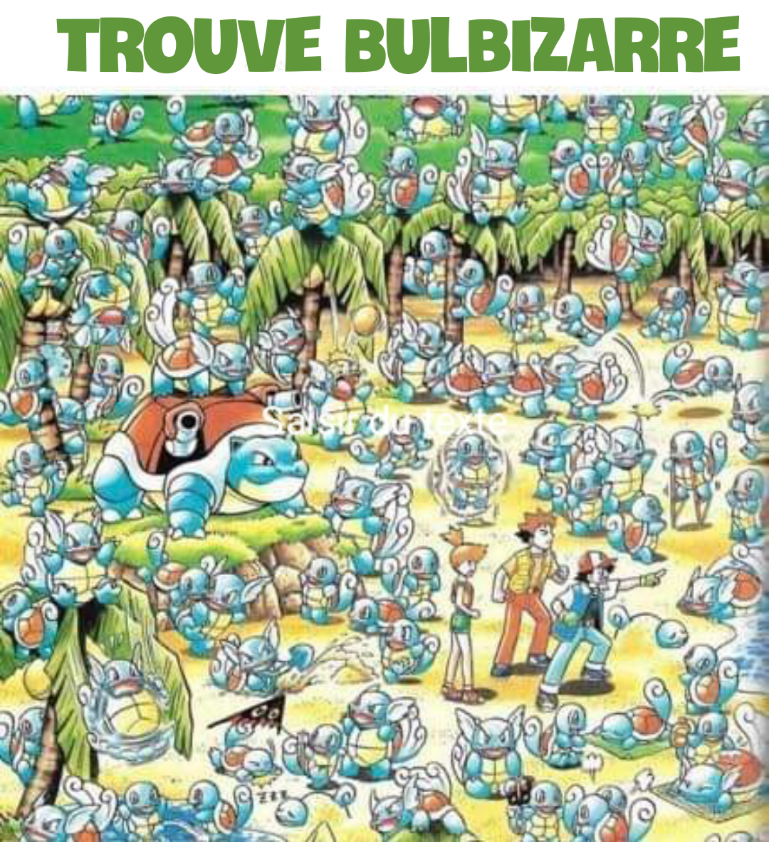 Enigme "ou est charlie" version pokémon : trouve Bulbizarre